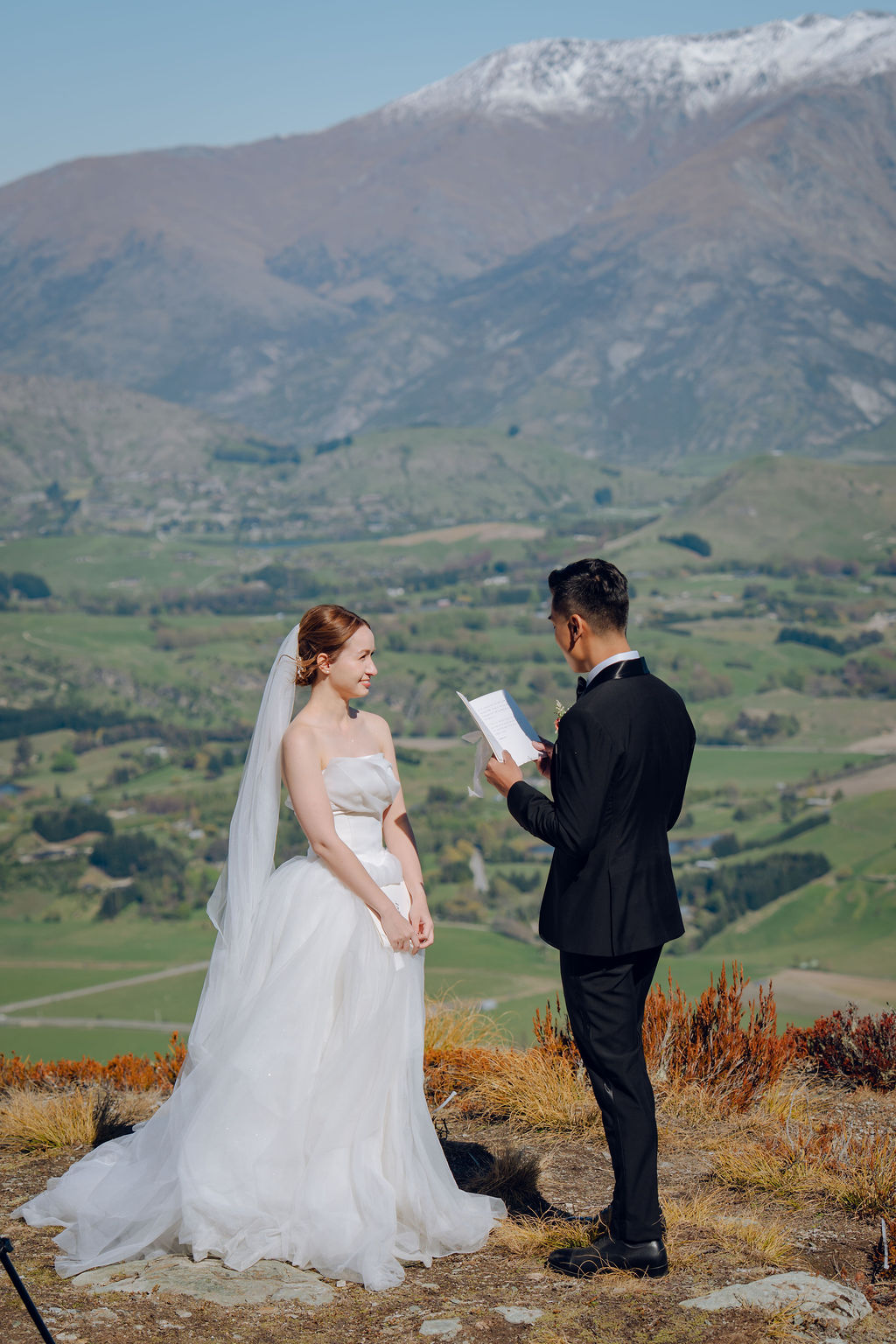 Vow exchange New Zealand hilltop