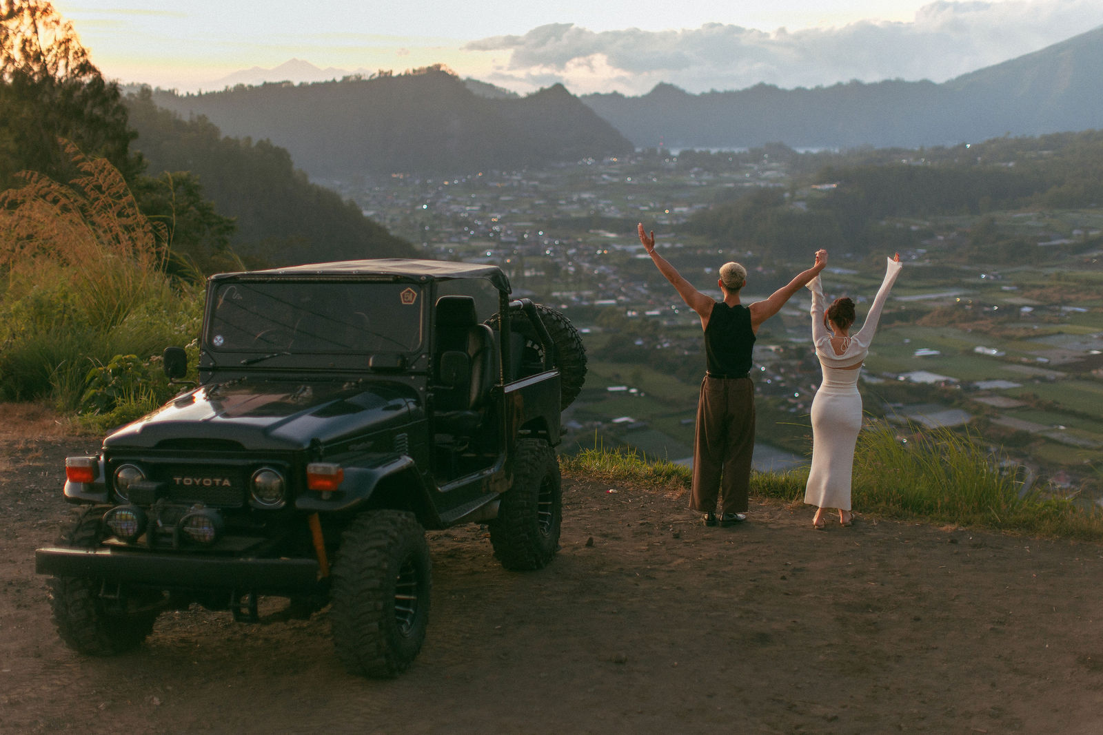 Couple on a Bali pre-wedding photoshoot