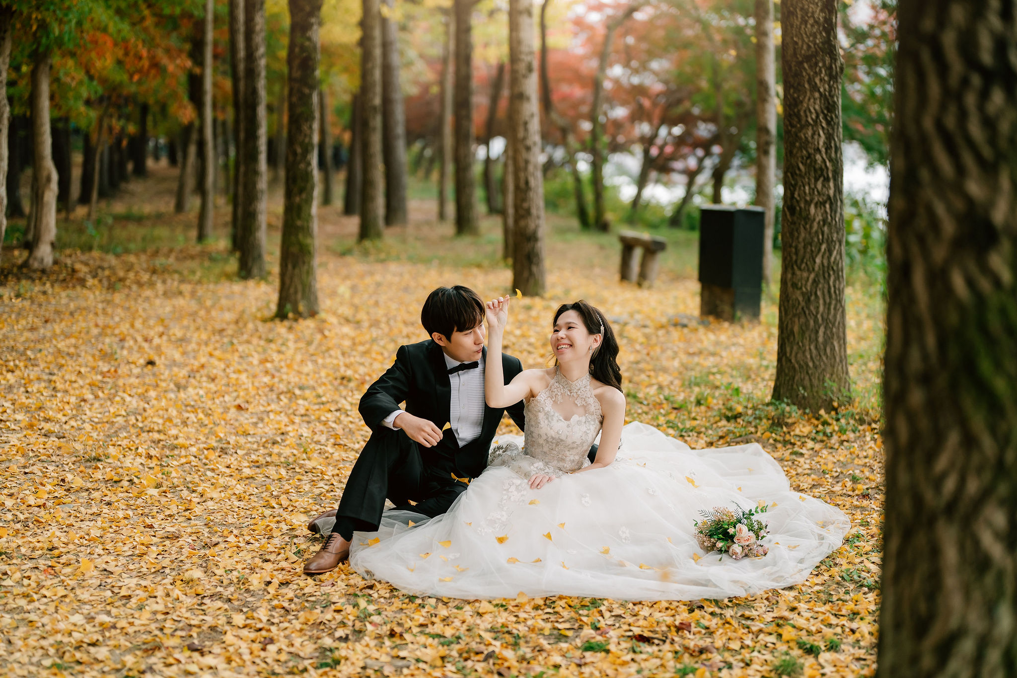 Nami Island autumn pre-wedding